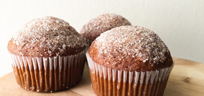 Cinnamon Sugar Banana Muffins